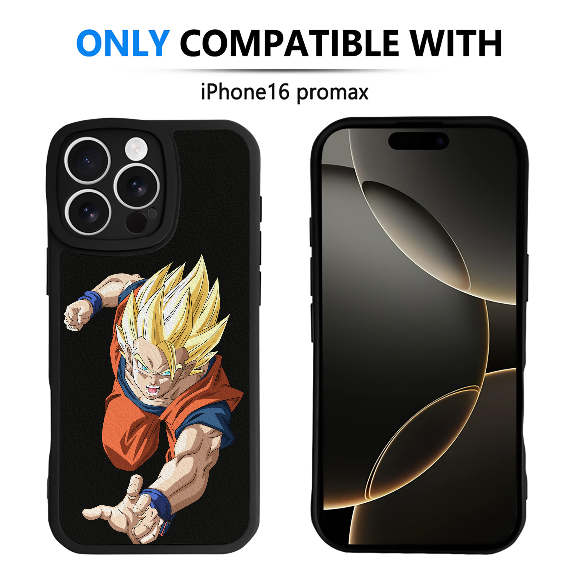 （画像用） ドラゴンボール 孫 悟飯（そんごはん）DRAGON BALL Son Gohan 【iPhone 16シリーズ対応】シリコンスマホケース（レザー調） 材質：シリコン